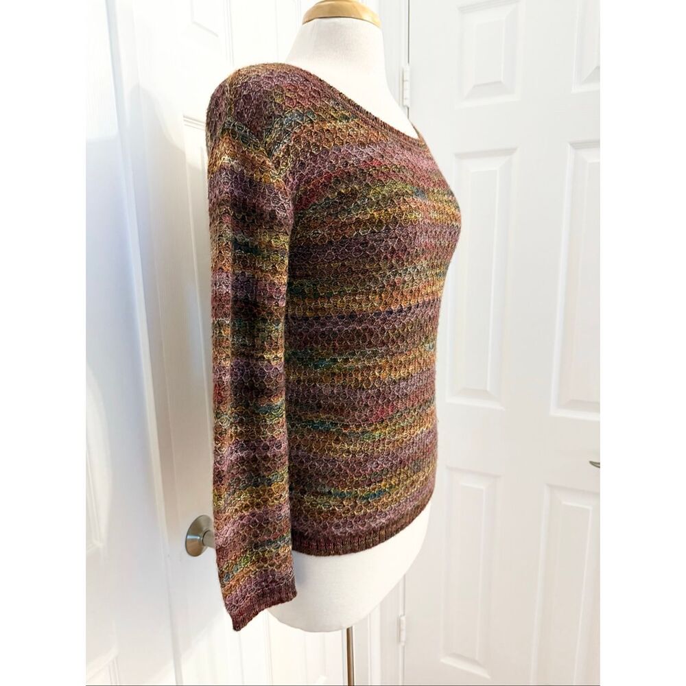 Peruvian Connection Pullover Multicolor Variegate… - image 2